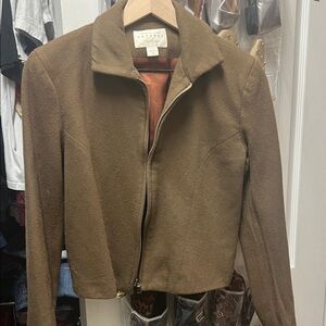 Olive-Brown Wool Jacket